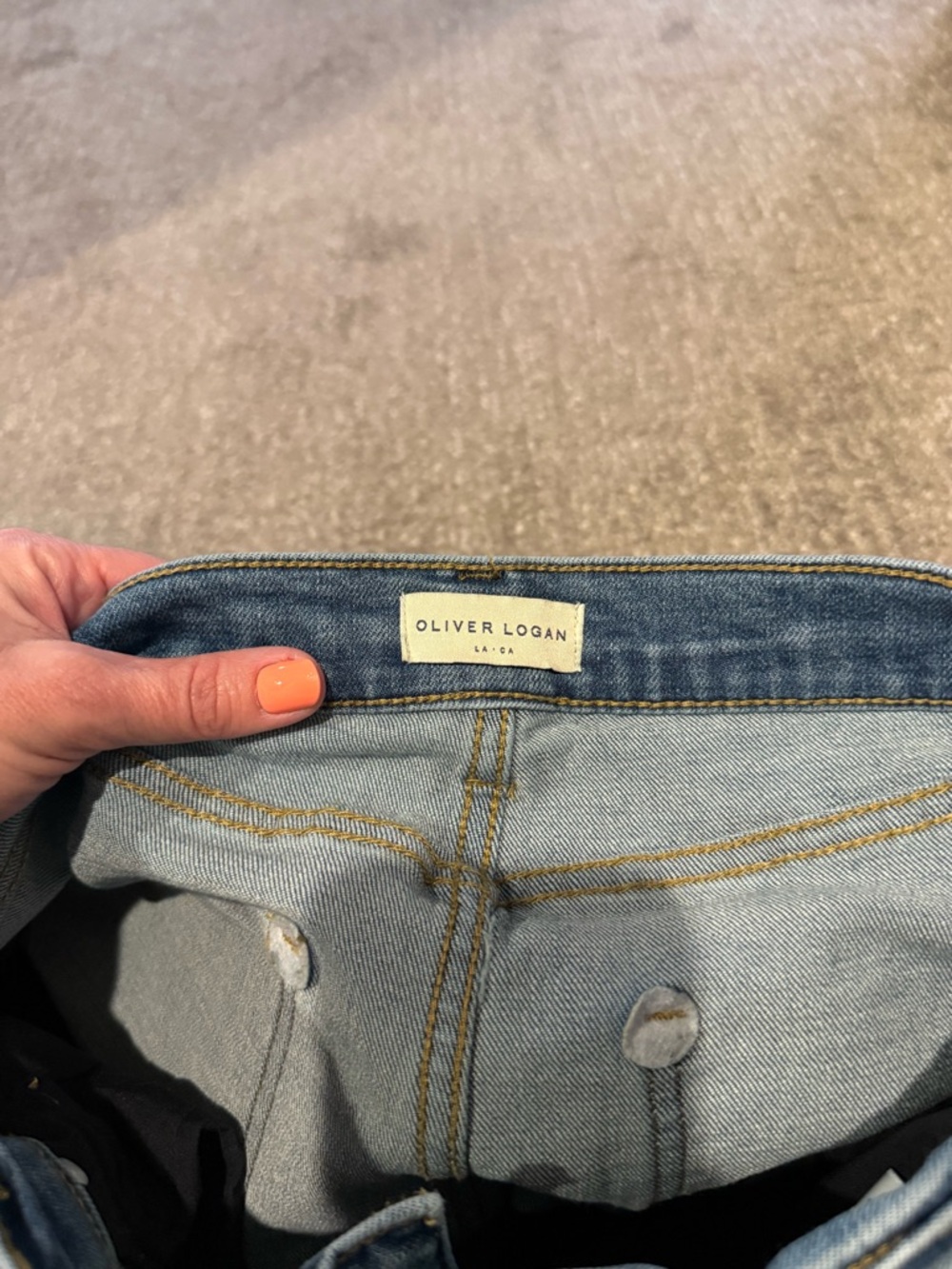 Oliver Logan Mulberry High Rise Straight Leg Jeans - Picture 2 of 5